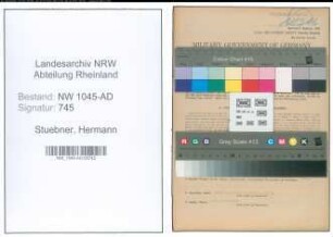 Entnazifizierung Hermann Stuebner , geb. 14.08.1901 (Angestellter)