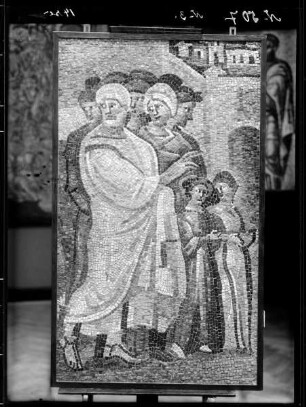 Lot wendet sich im Gehen zurück zu Abraham