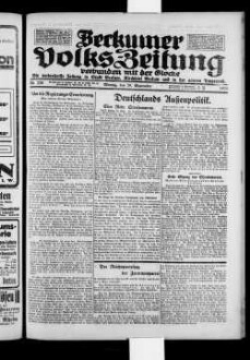 Beckumer Volks-Zeitung. 1921-1930