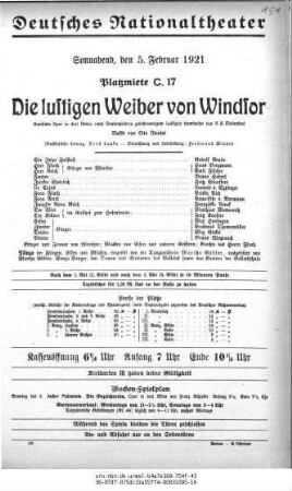 Die lustigen Weiber von Windsor