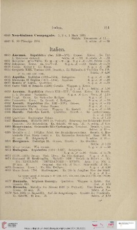 Italien (Nr. 6650-7146)