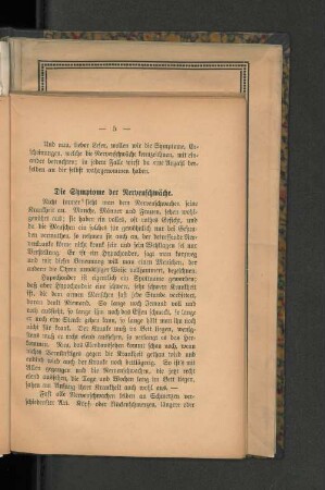 Die Symptome der Nervenschwäche.