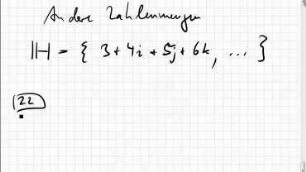 04.05 Quaternionen, unendlich große Zahlen