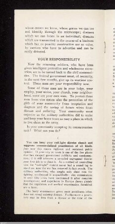 Your responsibility