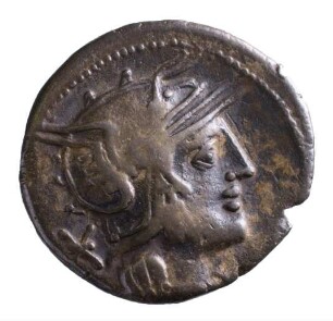 Münze, Denar, 129 v.Chr.