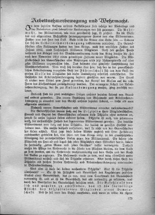 Arbeitnehmerbewegung und Wehrmacht.