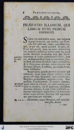 Praefatio Illorum, Qui Librum Hunc Primum Ediderunt.
