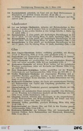 Glas (Nr. 544-580)