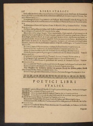 Poetici Libri Italici.