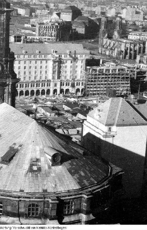 Dresden. Blick vom Rathausturm, 1958