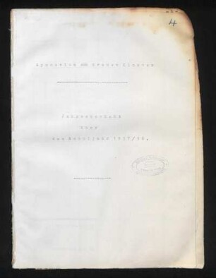 1937/38: Jahresbericht ... - 1937/38