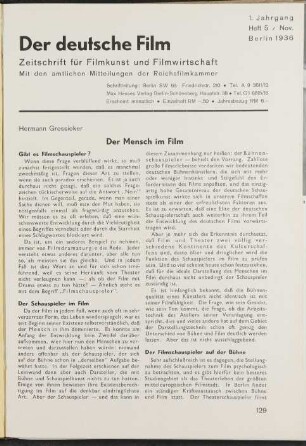 Der Deutsche Film - 1936-Nov: Der Deutsche Film - 1936-Nov