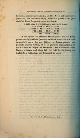 Über das Vorkommen von Quercetin in Calluna vulgaris. Salisb. : vorgelegt in der Sitzung am 22. März 1866