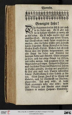 Geneigter Leser!