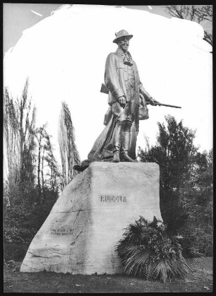 Budapest. Kronprinz-Rudolf-Denkmal (1908) : Budapest. Denkmal für Kronprinz Rudolf von Österreich (1908; Miklós Ligeti) im Stadtwäldchen