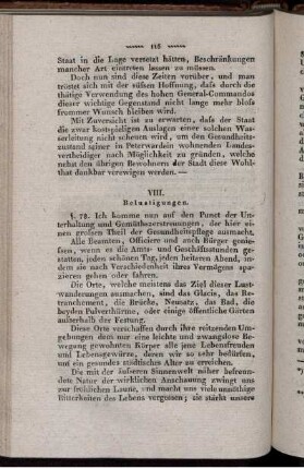 VIII. Belustigungen