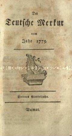 Der Deutsche Merkur, Jg. 1775, 3. Quartal