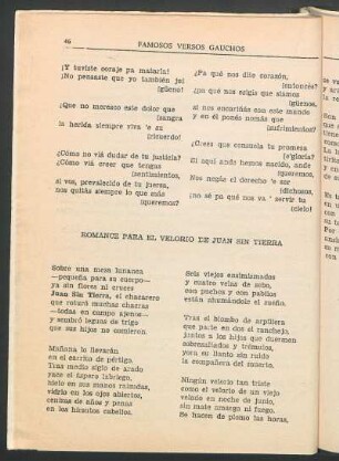 Romance para el velorio de Juan sin tierra