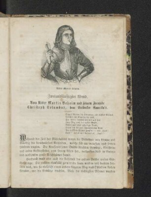 Zweiundfünfzigster Abend. Vom Ritter Martin Behaim und seinem Freunde Christoph Columbus, dem Entdecker Amerika's.