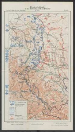 Skizze 32. Die Abwehrkämpfe in der Bukowina und am Dniester im August.
