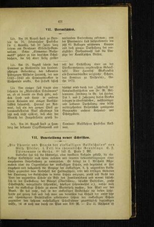 Vermischtes