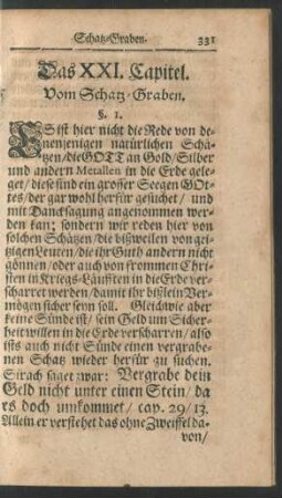 Das XXI. Capitel - Das XXX. Capitel