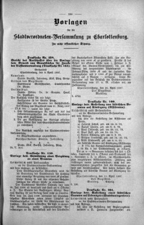 In nicht öffentlicher Sitzung (158,159,160,161.), 17. April 1907