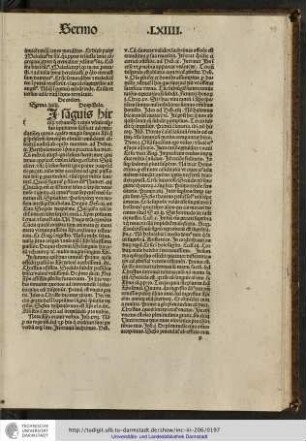 De eodem. Sermo lxiiii. De epistola.