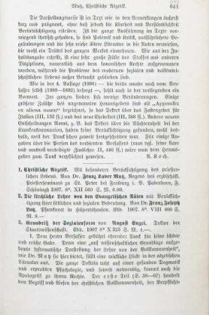 643-645 [Rezension] Mutz, Franz Xaver, Christliche Aszetik