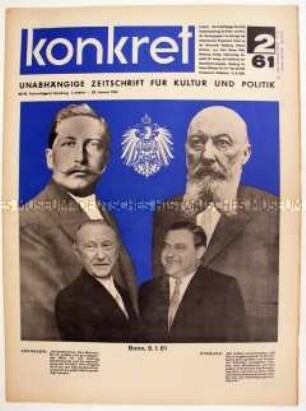 Linke Halbmonatszeitschrift "Konkret" u.a. zum antikolonialen Kampf in Algerien
