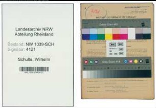 Entnazifizierung Wilhelm Schulte , geb. 31.03.1889 ()