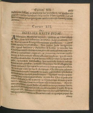 Caput XII. De Infelici Exitu Iudae.