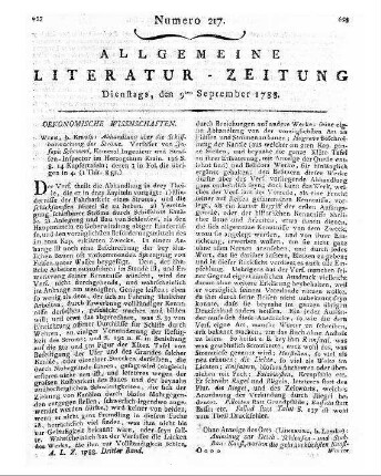 Stoixner, Ladislaus: Ladislaus Reichsedlen von Stoixner, ... Practisch-ökonomische Abhandlung von der Viehzucht und dem Federvieh. - Nürnberg : Stein Th. 1-2. - 1788