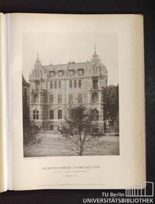 Serie I. No. 74. Doppelwohnhaus Kurfürstendamm No. 6. Berlin.