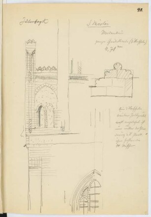 St. Nikolai, Jüterbog: Details (aus: Skizzen- und Fotoalbum 12)