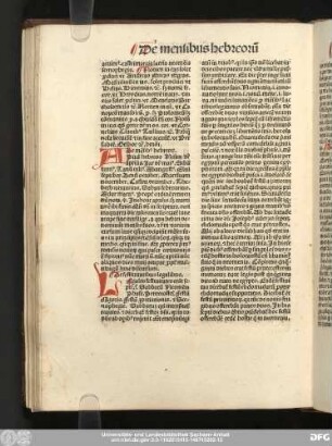 [De mensibus hebreorum]