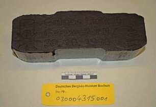 Braunkohlenbrikett "Grünes Licht für Garzweiler II 30.10.1998"