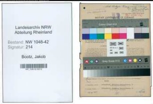 Entnazifizierung Jakob Bootz , geb. 30.12.1899 (Einkaeufer)