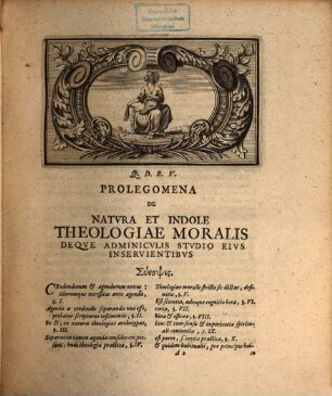 Ioan. Francisci Bvddei Theol. D. Et P. P. O. Institvtiones Theologiae Moralis : Variis Observationibvs Illvstratae