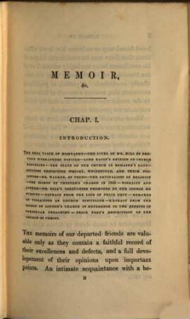 Memoir of Rowland Hill : With a preface by Jam. Sherman