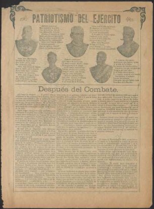 Patriotismo del ejército : después del combate