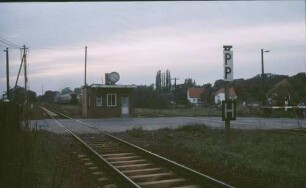 Rathenow Süd Schrankenwärterposten Lok Baureihe 219