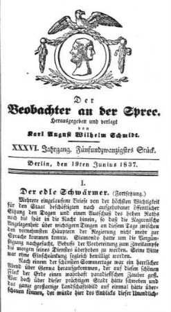 25. Stueck, 19. Juni 1837