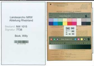 Entnazifizierung Willy Bock , geb. 23.06.1906 (Ingenieur)