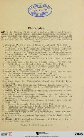 Philosophie (Nr. 1-393)