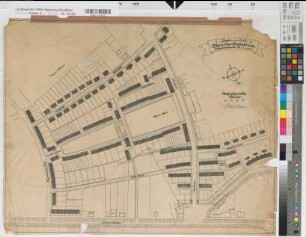 Münster (Münster) Gartenvorstadt Habichtshöhe Lageplan 1929 1 : 1000 56 x 72 Zeichnung Westfälische Heimstätte Wohnungsgesellschaft Münsterland