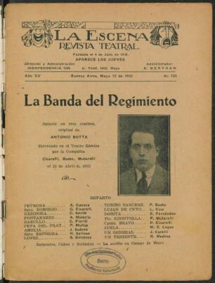 La banda del regimiento : sainete en tres cuadros