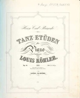 Tanz-Etüden : für Piano ; op. 36