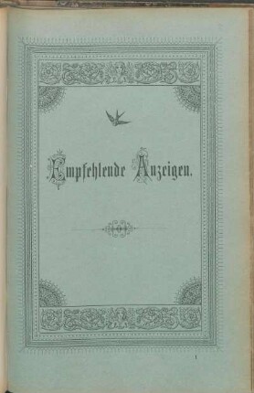 Empfehlende Anzeigen.