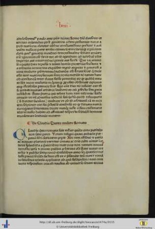 De Claudia Quinta muliere Romana
